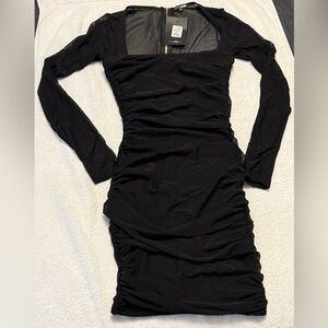 Fashion Nova Black Long Sleeve Dress